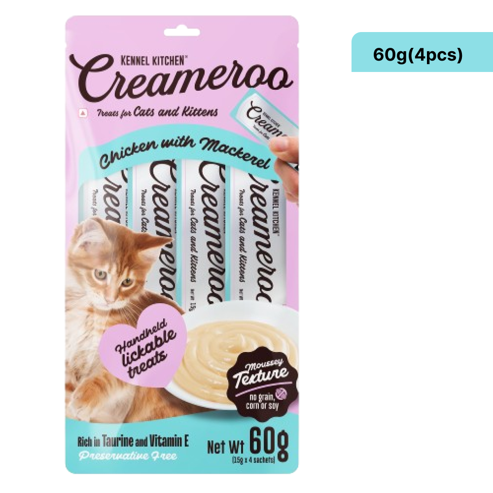 Kennel Kitchen Creameroo Chicken with Mackerel Creamy Cat Treats Cats-Treats & Others Kennel Kitchen