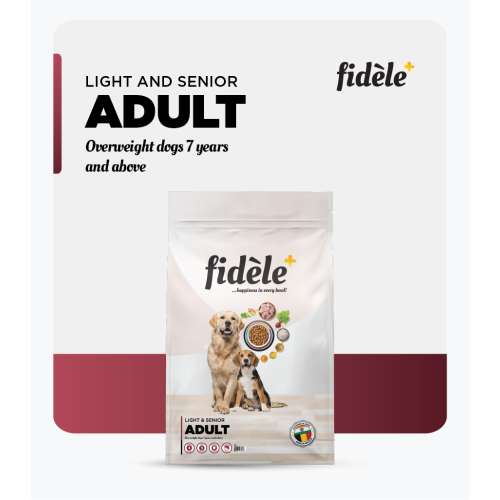 Fidele Plus Adult Light & Senior Dog Dry Food