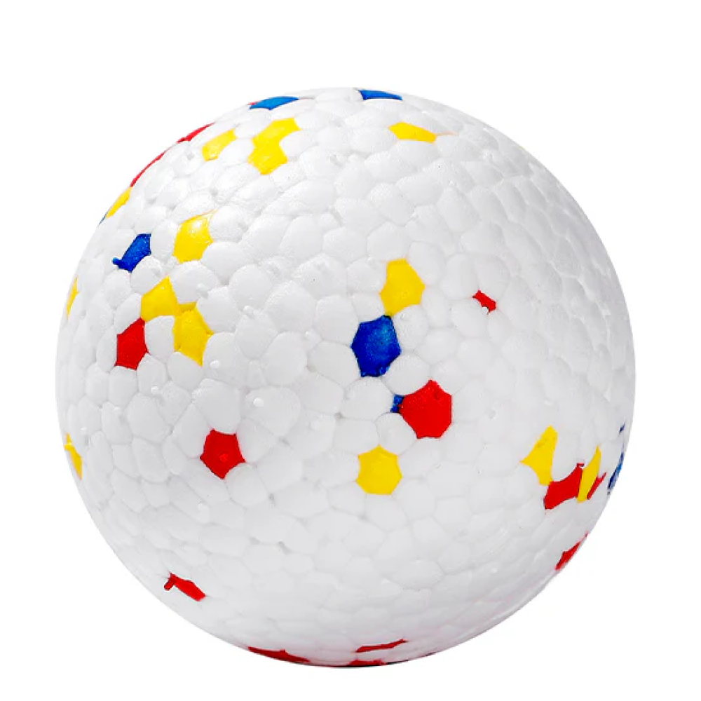 Talking Dog Club Bloom Ball Indestructible Heavy Chew Toy for Dogs (White) Dogs-Toys Talking Dog Club Dropship 8 cm