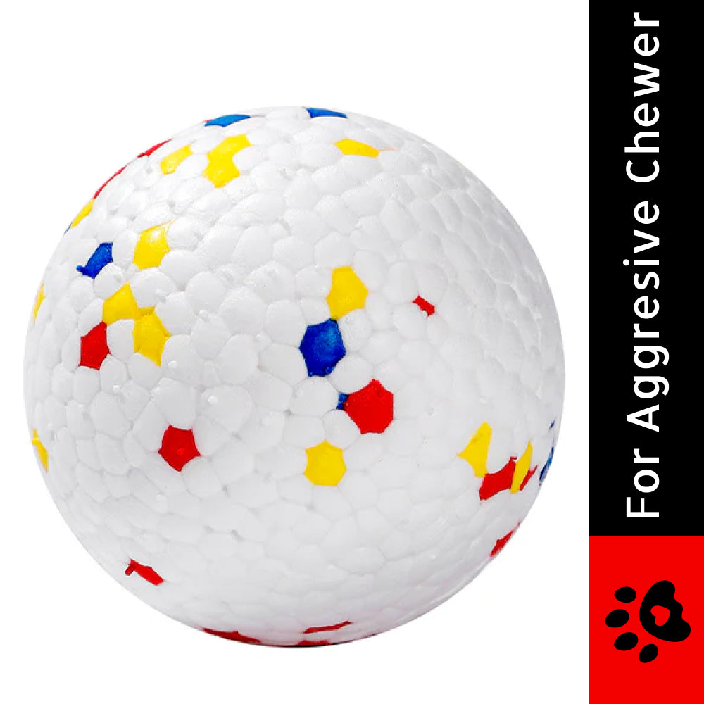 Talking Dog Club Bloom Ball Indestructible Heavy Chew Toy for Dogs (White) Dogs-Toys Talking Dog Club Dropship