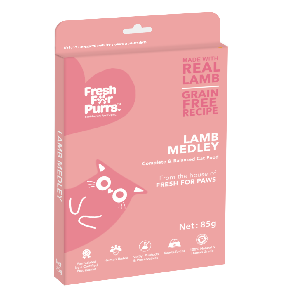 Fresh For Purrs Lamb Medley Wet Food for Cats Rewards Cats-Wet Food Fresh For Purrs 85g