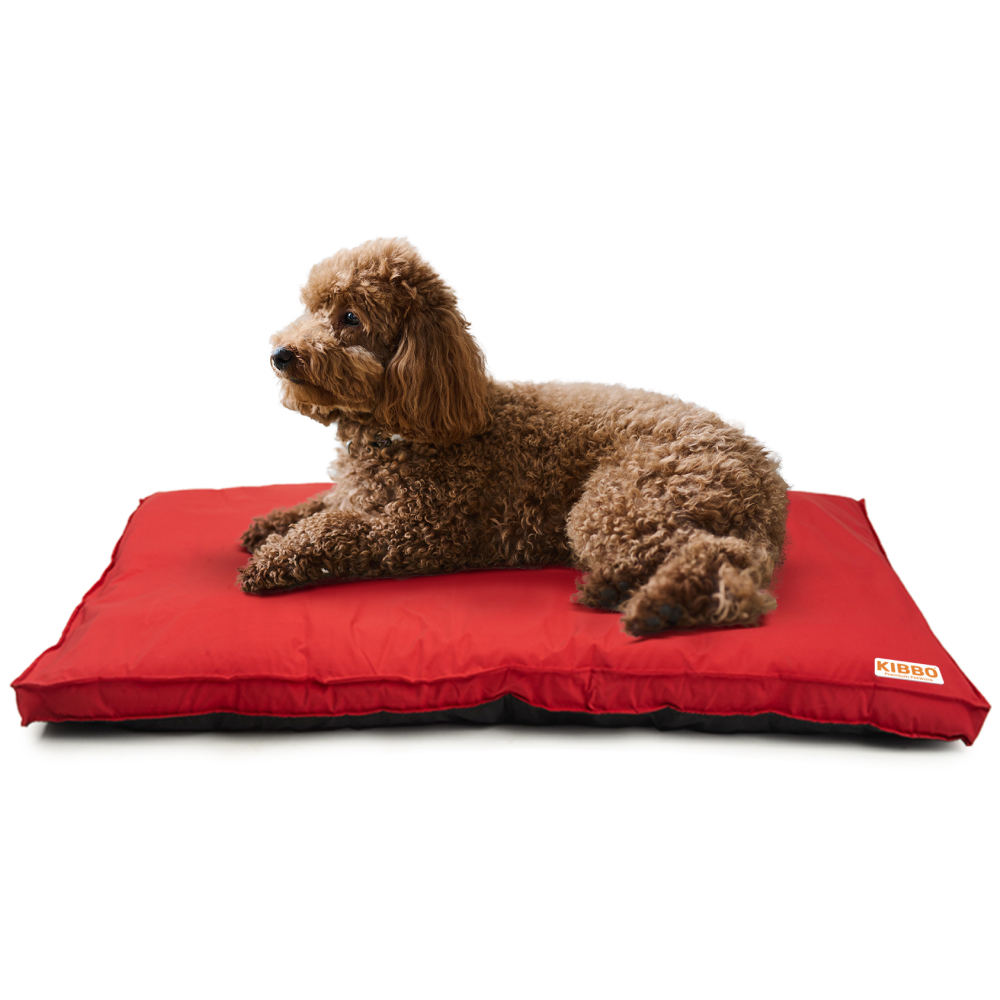 Kibbo Waterproof Flat Bed for Dogs and Cats (Red) Both-Bedding, Mats & Travel Supplies Kibbo XL