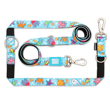 Max & Molly Blue Ocean Multi-Function Leash for Dogs (Blue)