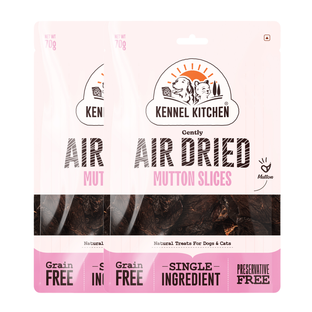Kennel Kitchen Air Dried Mutton Jerky Dog and Cat Treats Dog Treats + Others Kennel Kitchen 2x70g