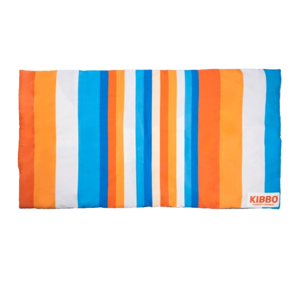 Kibbo Lightweight and Portable Summer Mats for Dogs and Cats (Orange/Blue)