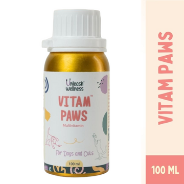 Unleash Wellness Vitam Paws Multivitamin Supplement for Dogs and Cats