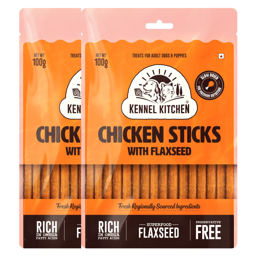 Kennel Kitchen Chicken Stick with Flaxseed Dog Treats