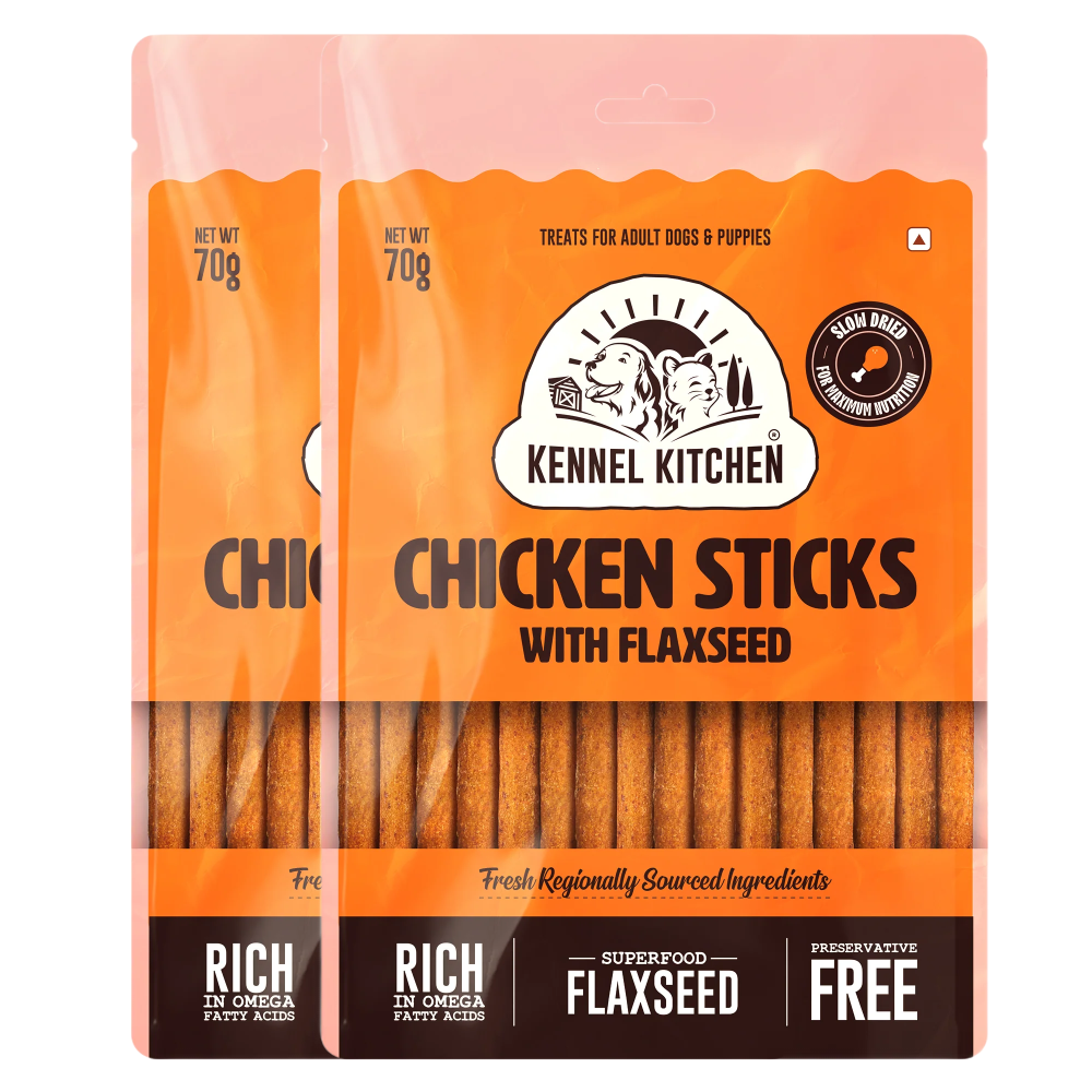 Kennel Kitchen Chicken Stick with Flaxseed Dog Treats