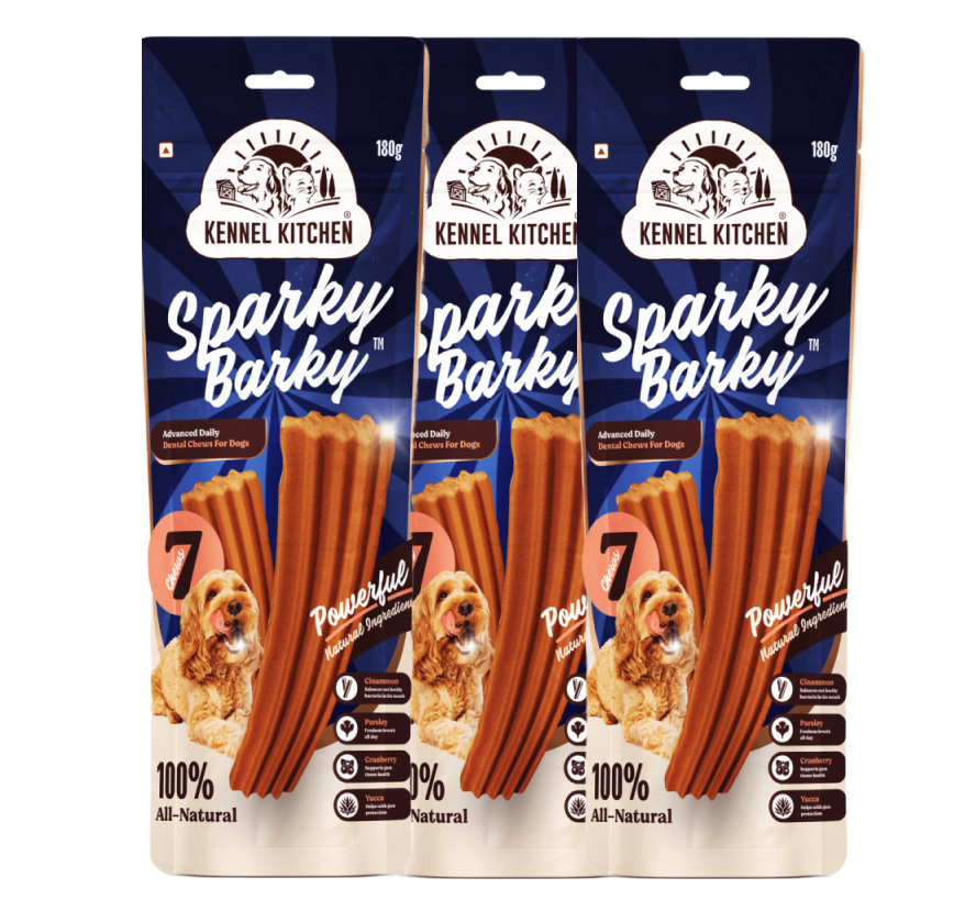 Kennel Kitchen Chicken Sparky Barky Dental Dog Treats Dog Treats + Others Kennel Kitchen 3x180g
