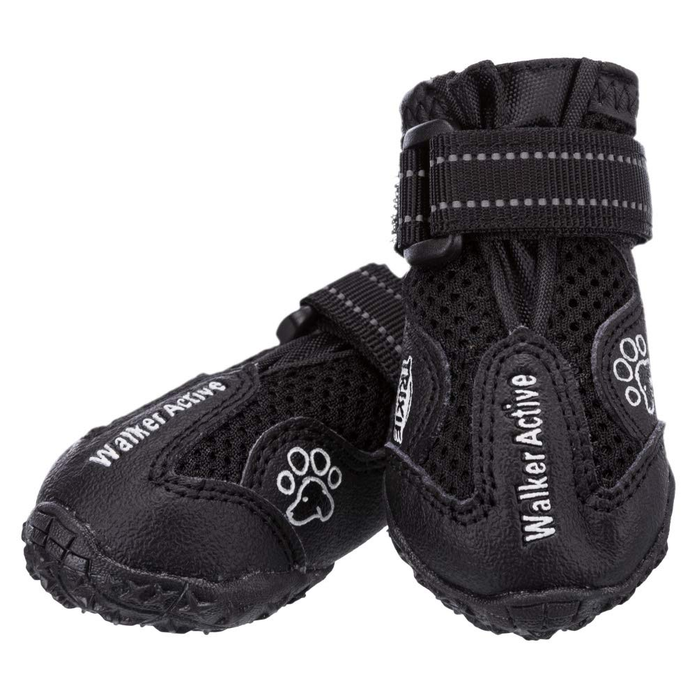 Trixie Walker Active Protective Boots for Dogs (Black)