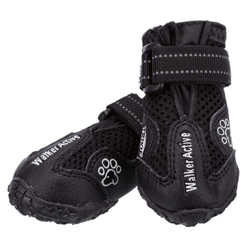 Trixie Walker Active Protective Boots for Dogs (Black,Set of 2)