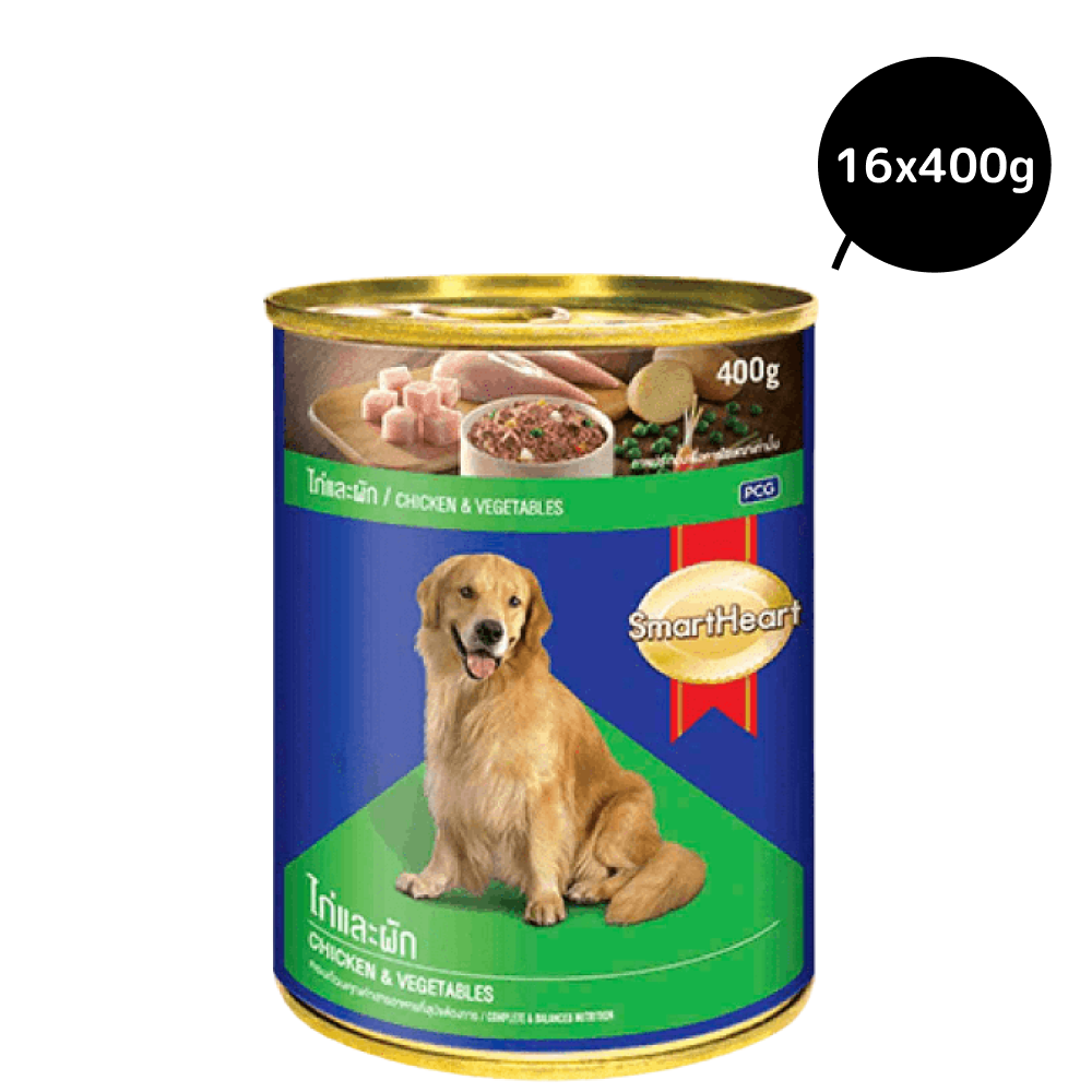 SmartHeart Chicken With Vegetables Adult Canned Wet Dog Food