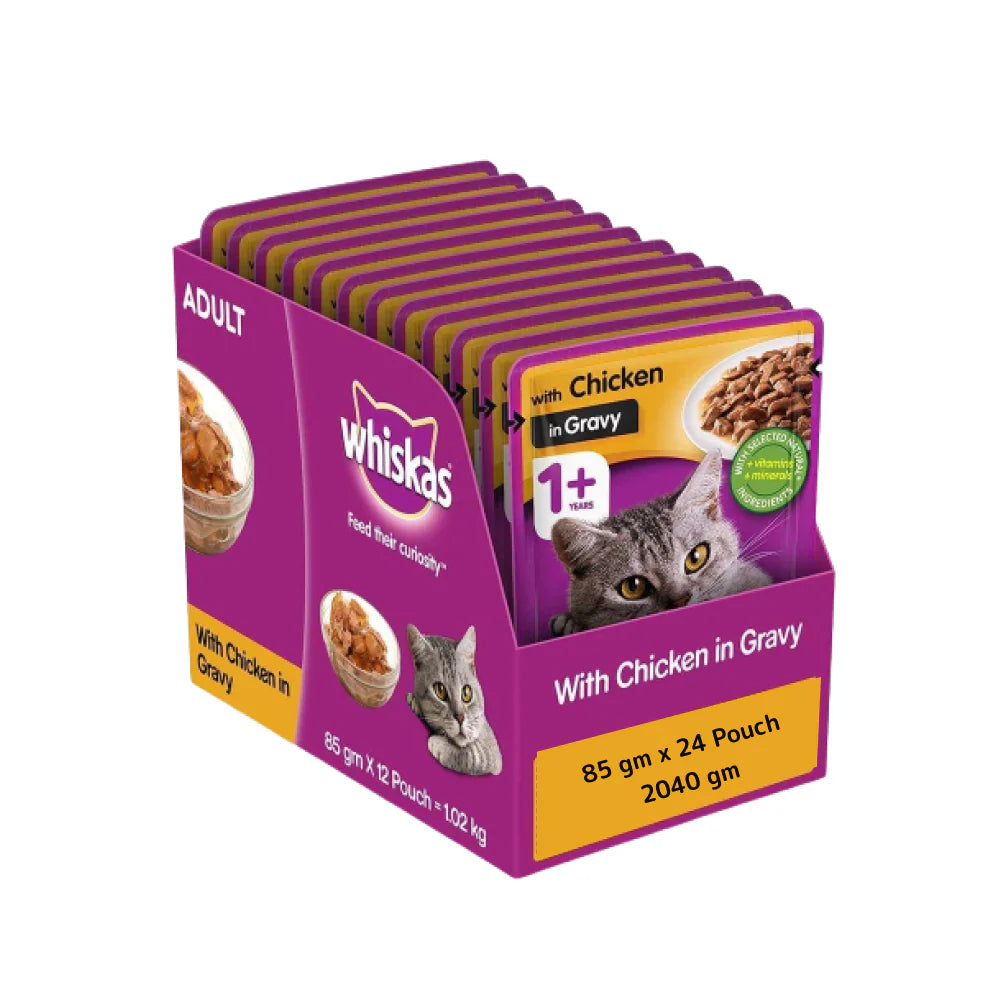 Whiskas Chicken in Gravy Adult Cat Wet Food