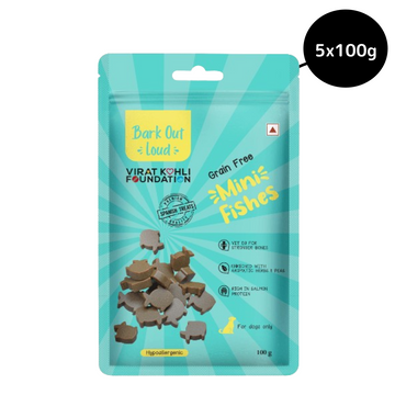 Bark Out Loud by Vivaldis Mini Fishes Grain Free & Hypoallergenic Dog Treats