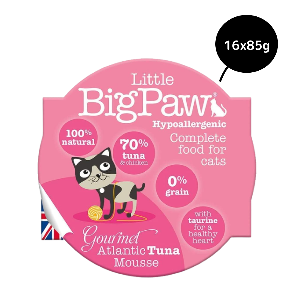 Little Big Paw Atlantic Tuna Mousse Cat Wet Food (Pack Of 8)