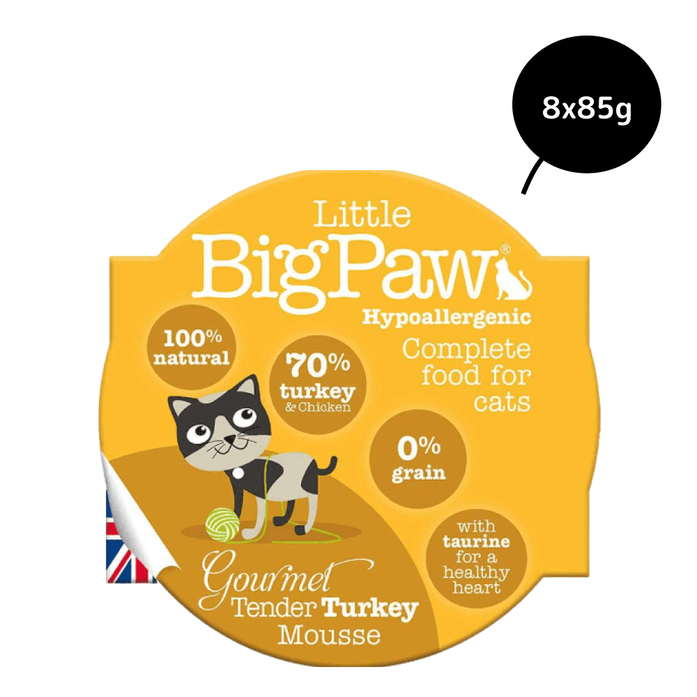 Little Big Paw Tender Turkey Mousse Cat Wet Food