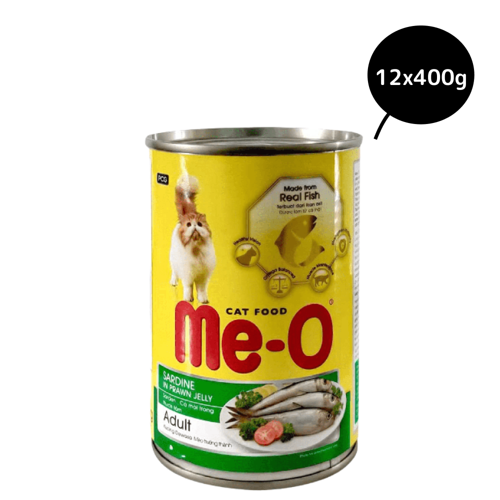 Me O Sardine in Prawn Jelly Canned Adult Cat Wet Food Cats-Wet Food Me O 12x400g