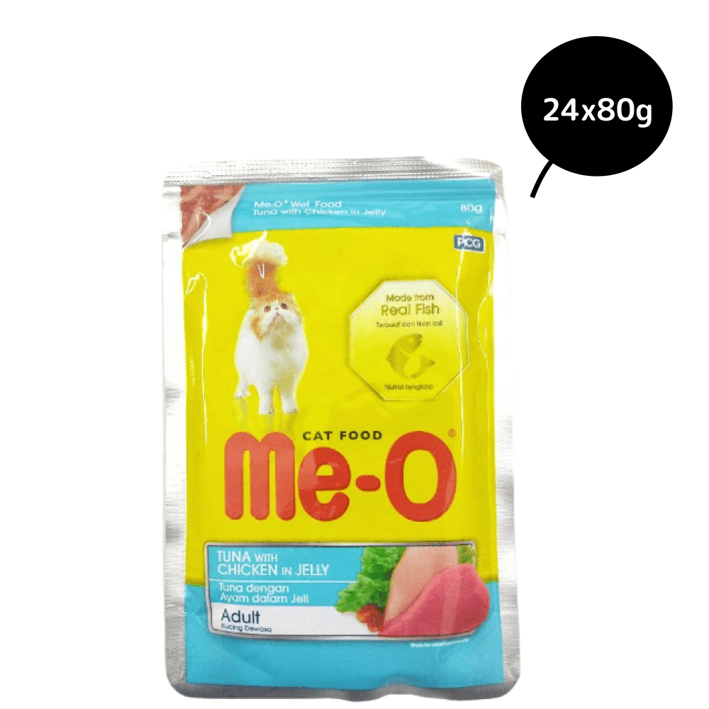 Me O Tuna & Chicken In Jelly Adult Cat Wet Food Cats-Wet Food Me O 24x80g