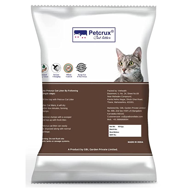 Petcrux Earthy Clump Unscented Cat Litter