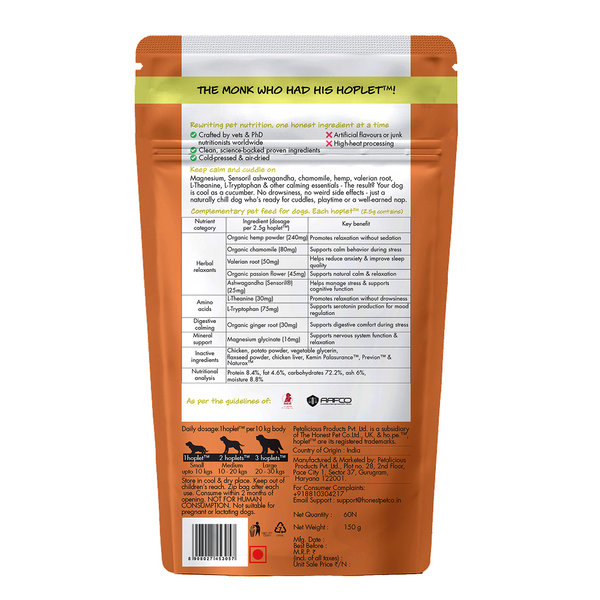 Hope Chicken Flavoured Calming Supplement for Dogs