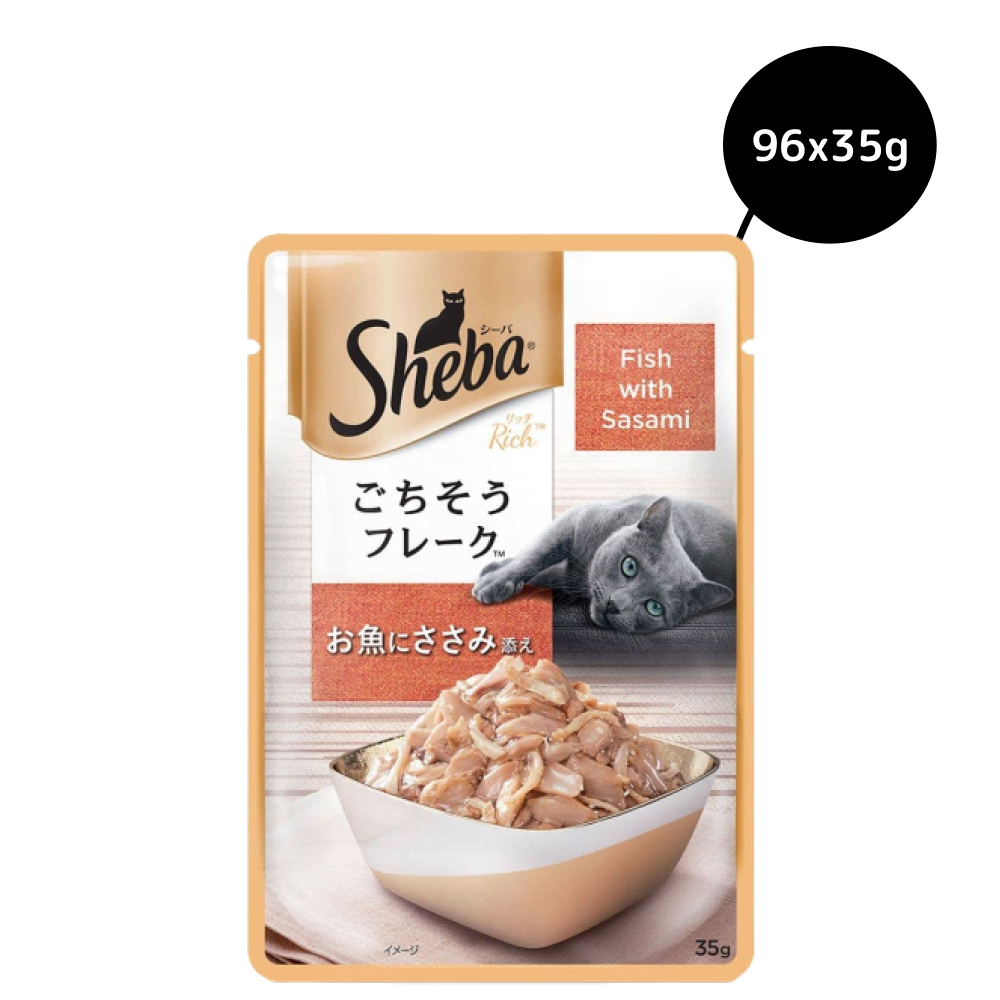 Sheba Fish with Sasami Premium Cat Wet Food Cats-Wet Food Sheba 96x35g