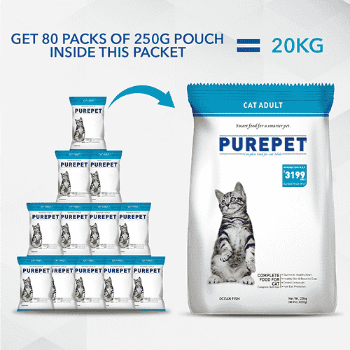 Purepet Ocean Fish Adult Cat Dry Food Cats- Dry food Purepet
