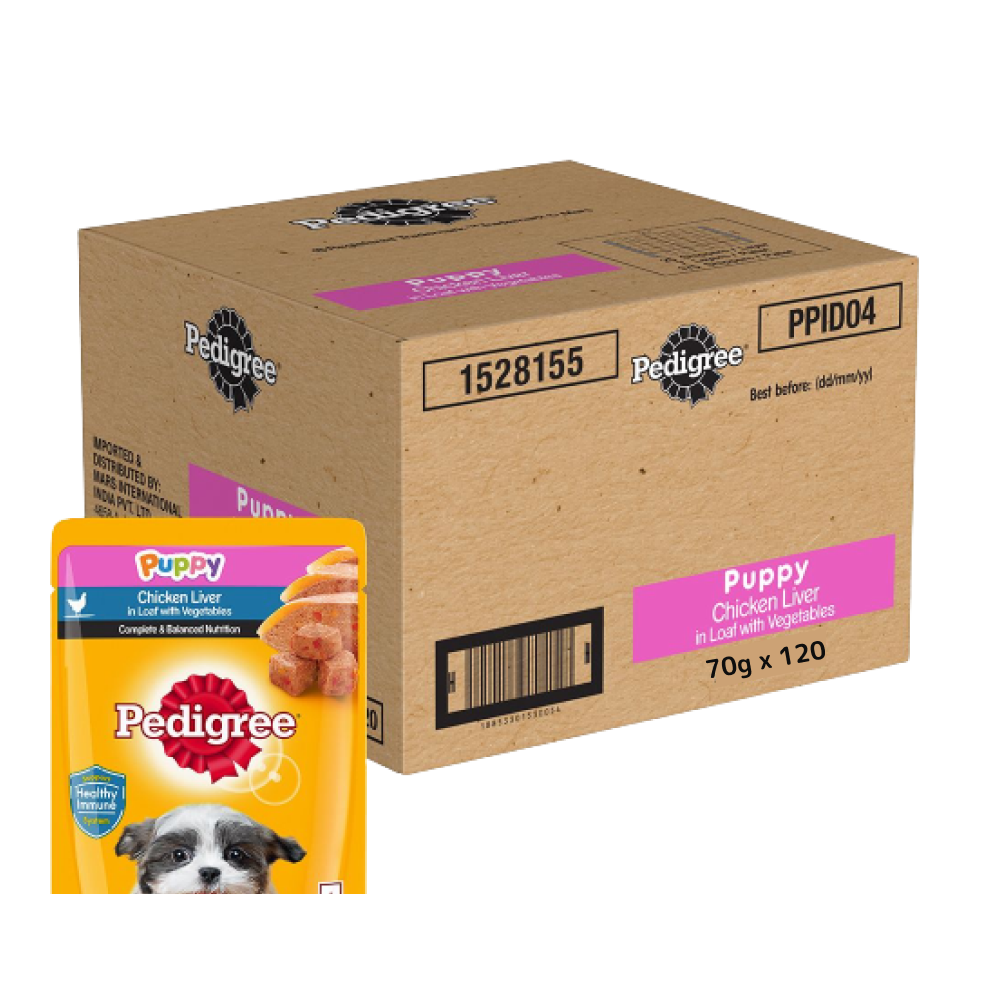 Buy Pedigree Chicken Liver in Loaf with Vegetables Puppy Wet Food