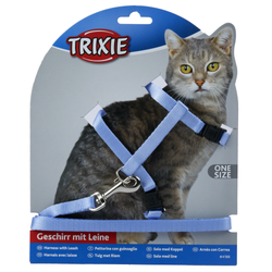 Trixie Harness with Leash for Cats (Purple)