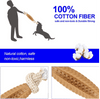 Basil Jute Rope with Spike TPR Chew Toy for Dogs | For Medium Chewers Rewards Dogs-Toys Basil