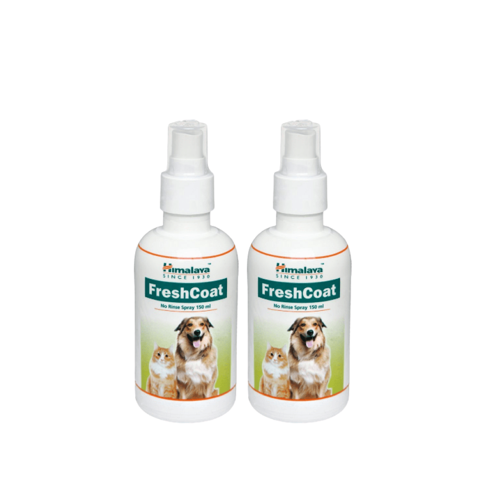 Himalaya Fresh Coat No Rinse Spray for Dogs and Cats Both-Grooming Supplies Himalaya 2x150mL