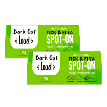 Bark Out Loud Natural Tick & Fleas Spot On Solution for Dogs and Cats