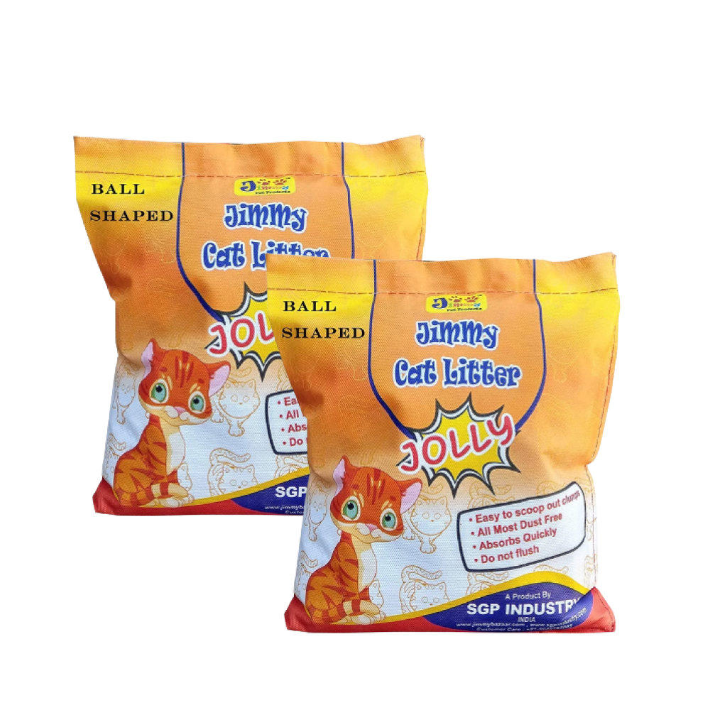 JiMMy Jolly Ball Shaped Lemon Scented Clumping Bentonite Cat Litter