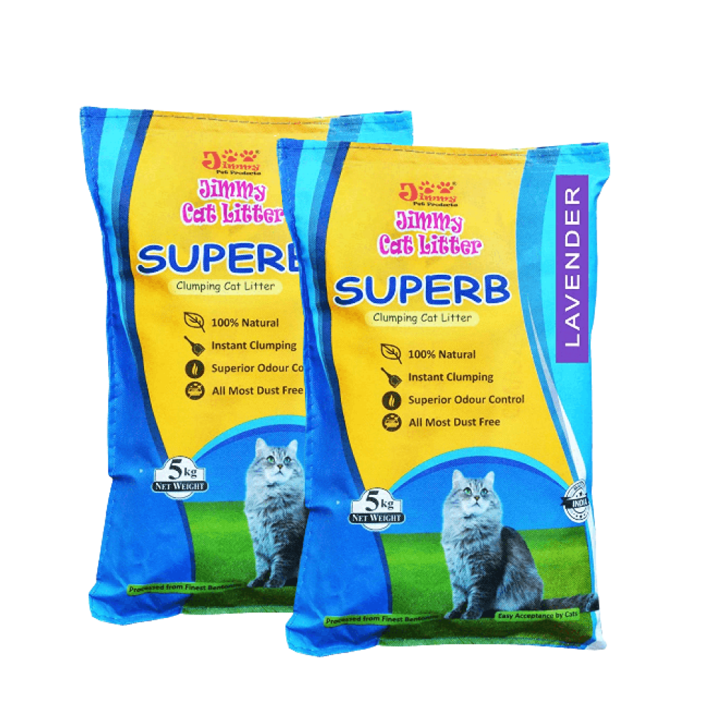 JiMMy Superb Lavender Scented Clumping Cat Litter
