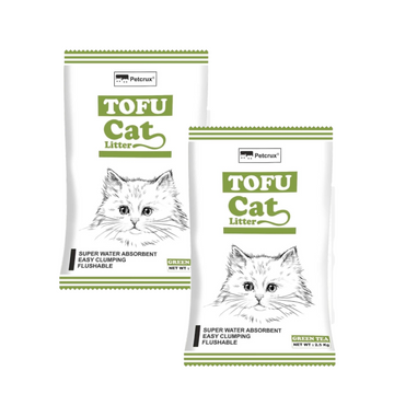 Petcrux Exclusive Organic Tofu Green Tea Scented Cat Litter