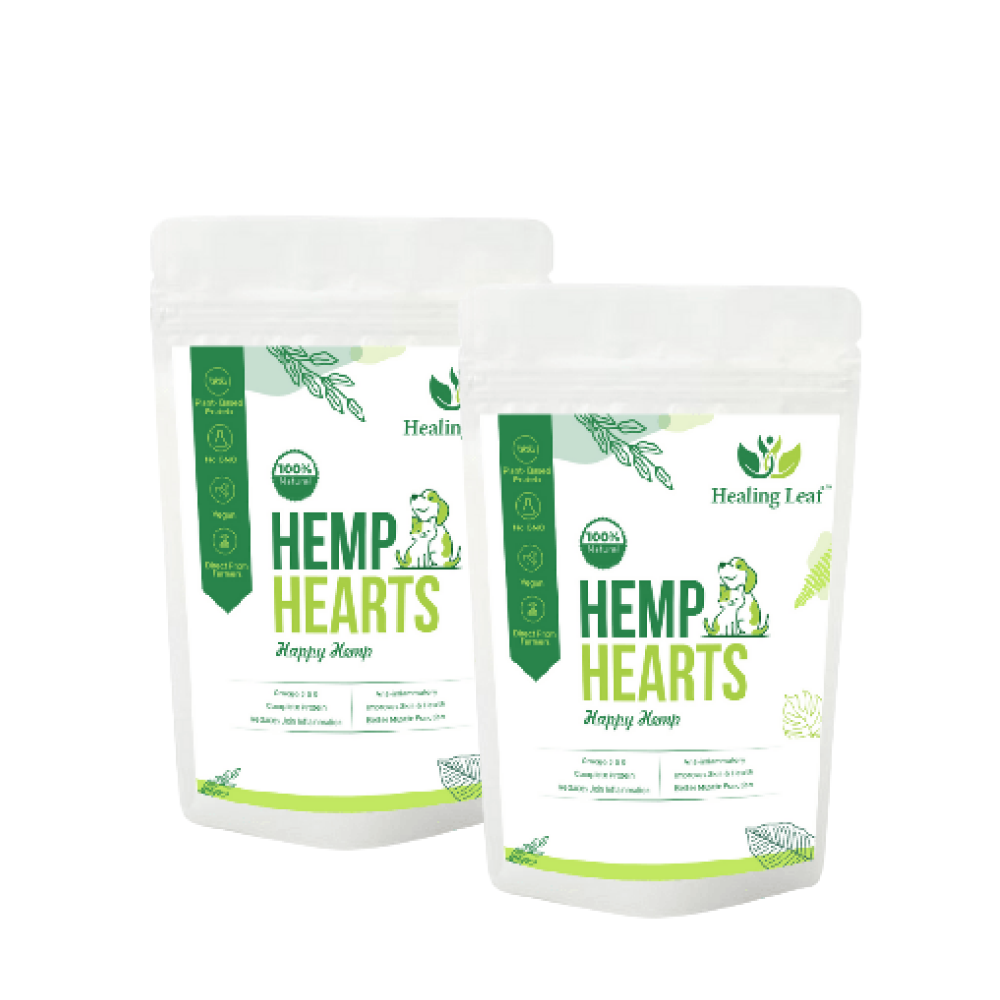 Healing Leaf Hemp Hearts for Dogs and Cats