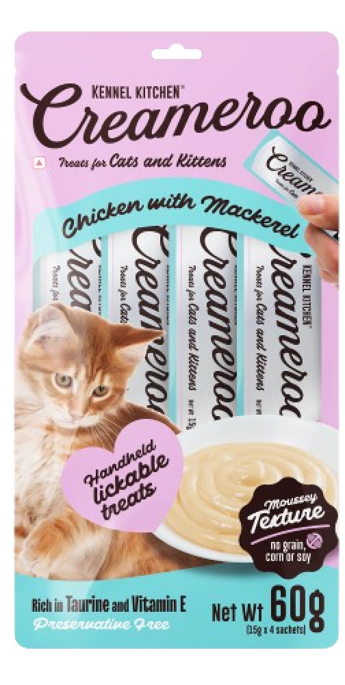 Kennel Kitchen Creameroo Chicken with Mackerel Creamy Cat Treats