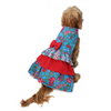 Dogobow Floral Layered Dress For Dogs (Blue) (Get a Bow Free) Dogs-Clothing & Accessories Dogobow Dropship XS