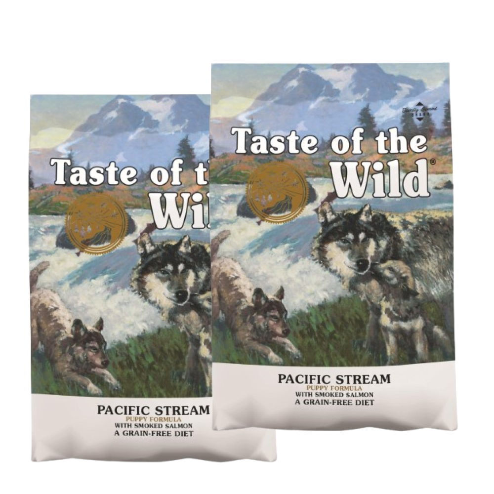 Taste of the Wild Pacific Stream Smoked Salmon Puppy Dog Dry Food | Grain Free Formula