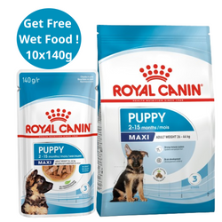 Royal Canin Maxi Puppy Dog Dry Food (Get Free Wet Food)