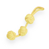 Skatrs 3 Ball Rope Tug Toy for Dogs and Cats (Yellow) Both-Toys Skatrs 33 cm