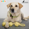 Skatrs 3 Ball Rope Tug Toy for Dogs and Cats (Yellow) Both-Toys Skatrs