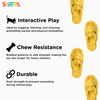 Skatrs Sandal Shaped Hand Made, Durable Rope Chew Toy for Dogs & Cats (Light Yellow) Both-Toys Skatrs