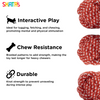 Skatrs Ball Shaped Rope Chew Toy for Cats & Dogs (Red/White) Both-Toys Skatrs