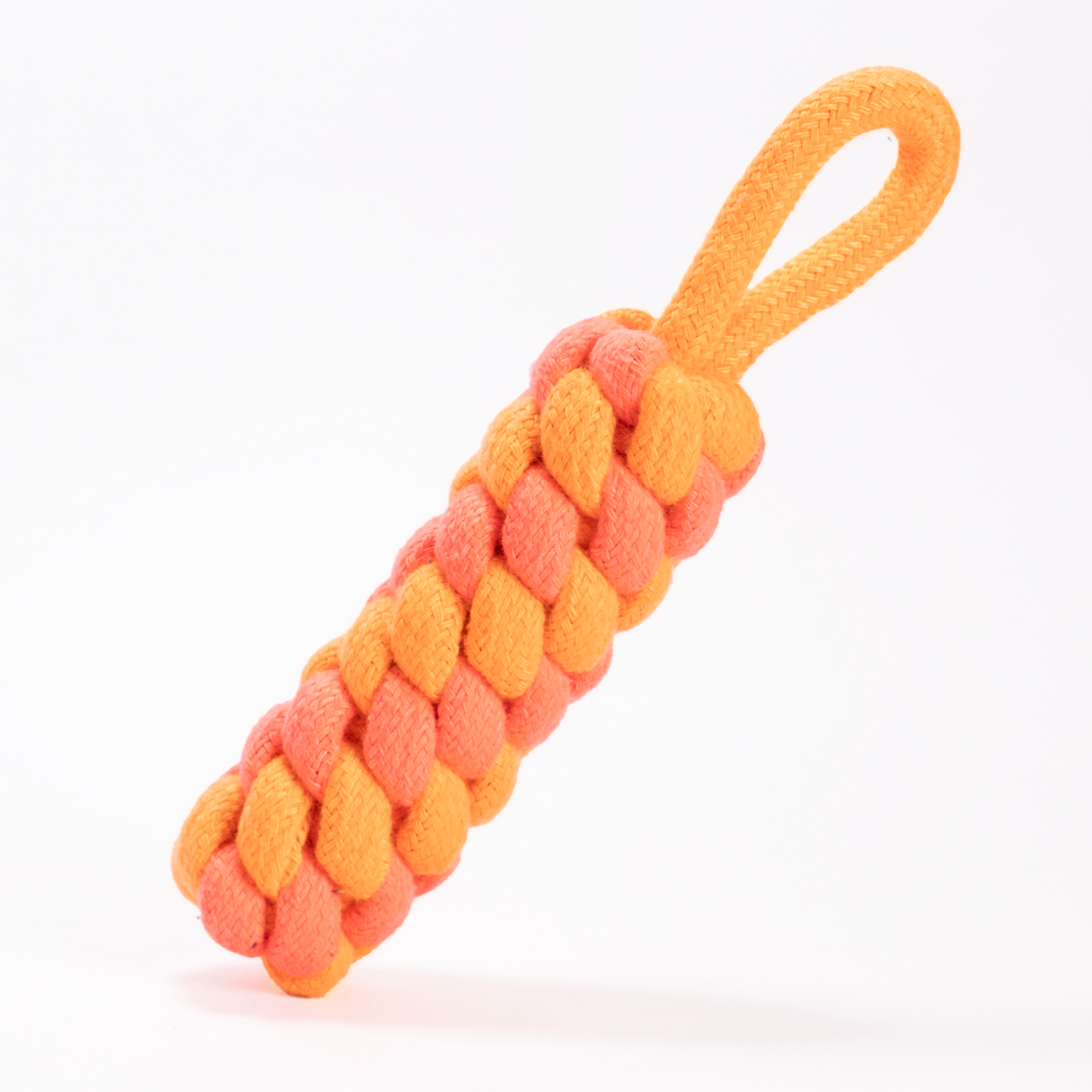 Skatrs Dummy Knotted Rope Chew Toy for Dogs and Cats (Pink/Orange) Both-Toys Skatrs 18cm