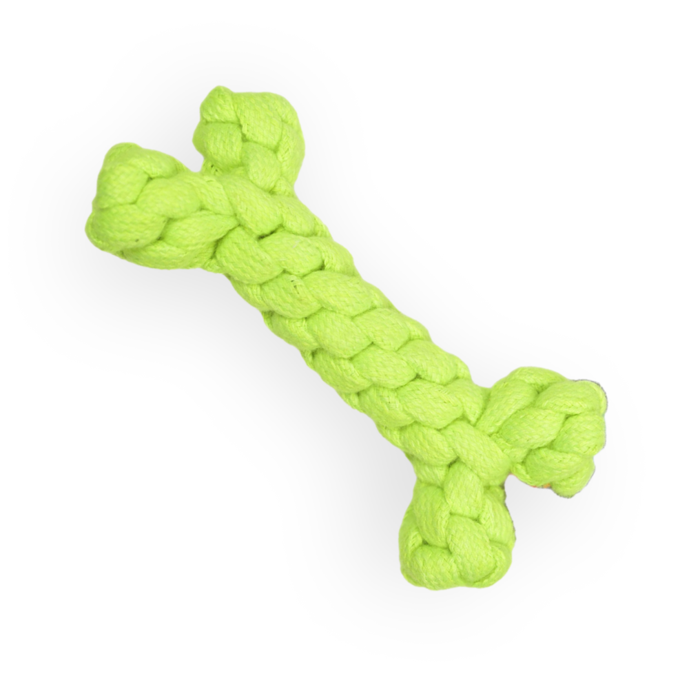 Skatrs Bone Shaped Rope Chew Toy for Dogs and Cats