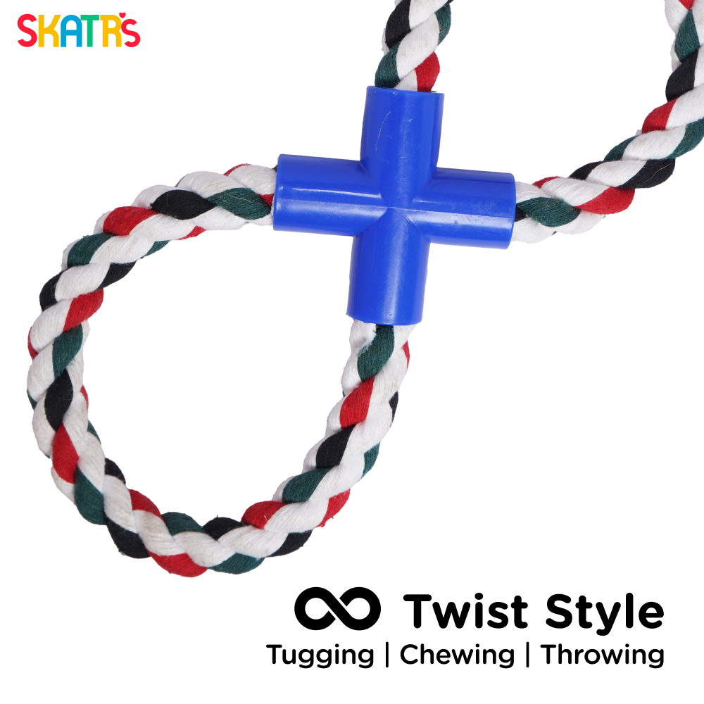 Skatrs Cotton Loop Rope Tug Toy for Dogs and Cats Both-Toys Skatrs