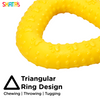 Skatrs Rubber Triangular Ring toy for Dogs and Cat (Yellow) Both-Toys Skatrs