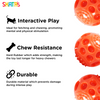 Skatrs Rubber Squeezy Ball Toy for Dogs and Cats (Orange) Both-Toys Skatrs