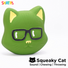Skatrs Latex Squeaky Cat Toy for Dogs and Cats (Green) Both-Toys Skatrs
