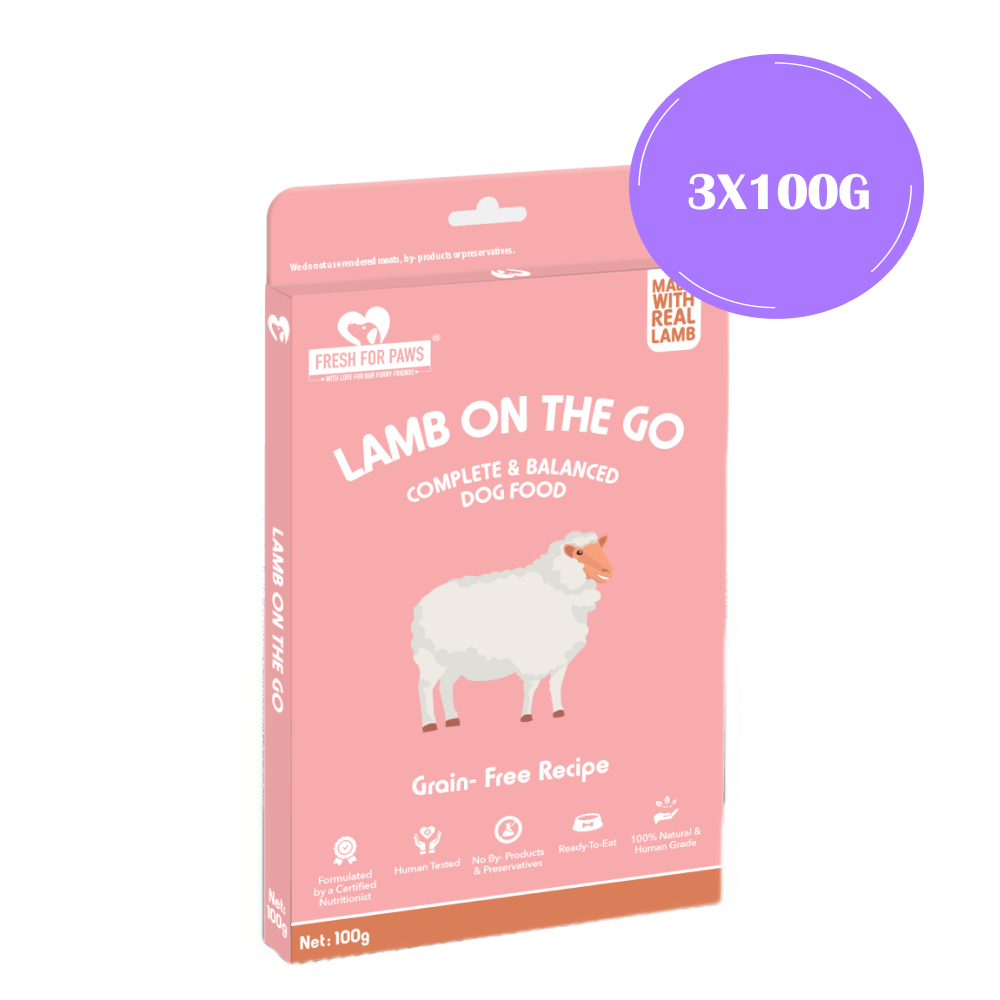 Fresh For Paws Lamb On The Go Dog Wet Food (100g)